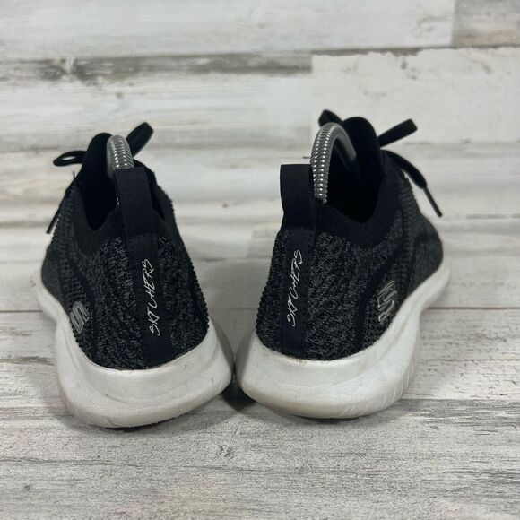 Skechers Memory Foam Women’s Slip On Sneakers Athletic Running Shoes Black US 9 - Picture 3 of 8